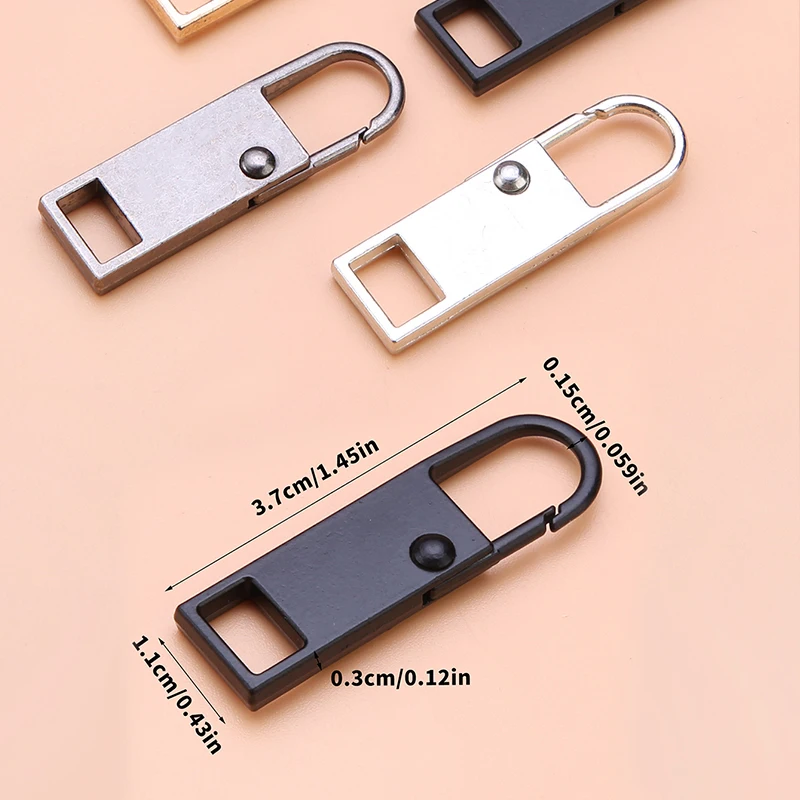 4pcs Removable Zip Puller Jeans Backpack Jacket Clothes Shoes Boots Replacement Zip Accessories Sewing Tools zipper pullers zipper accessories