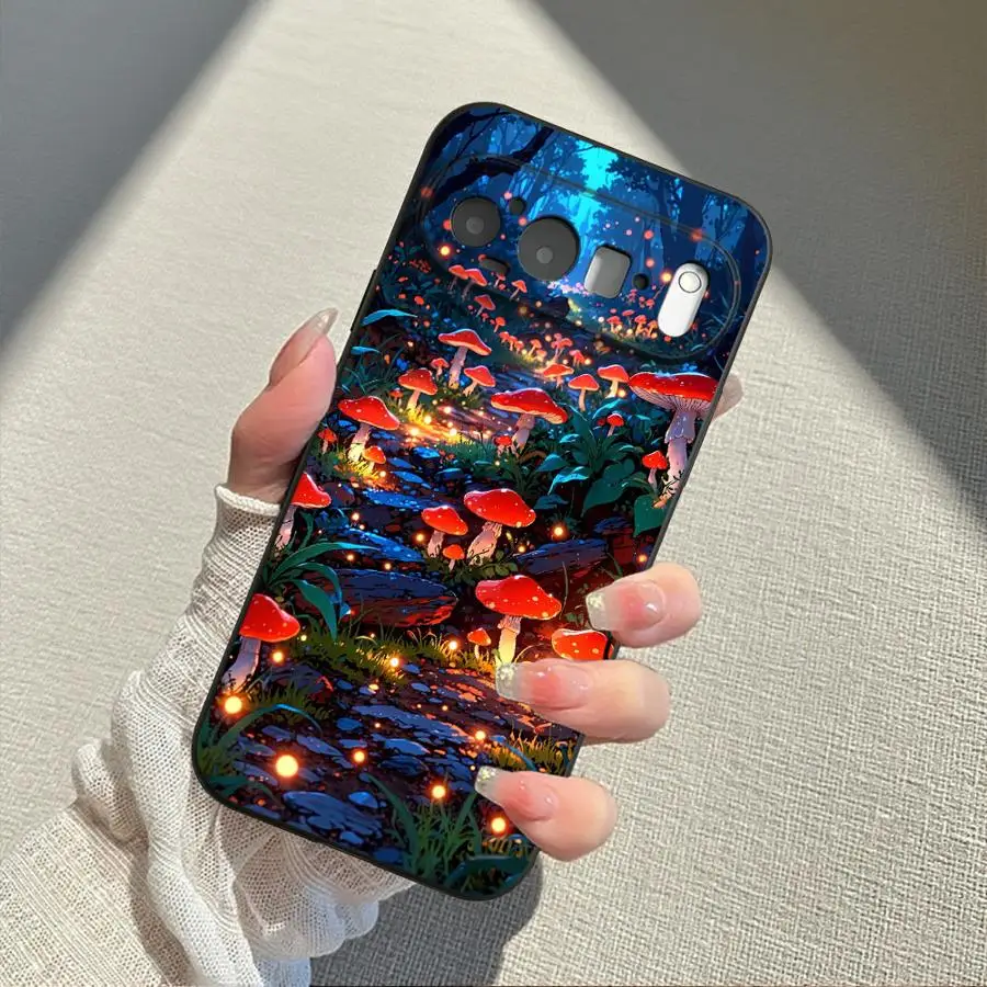 Cartoon Mushroom Phone Cover Case