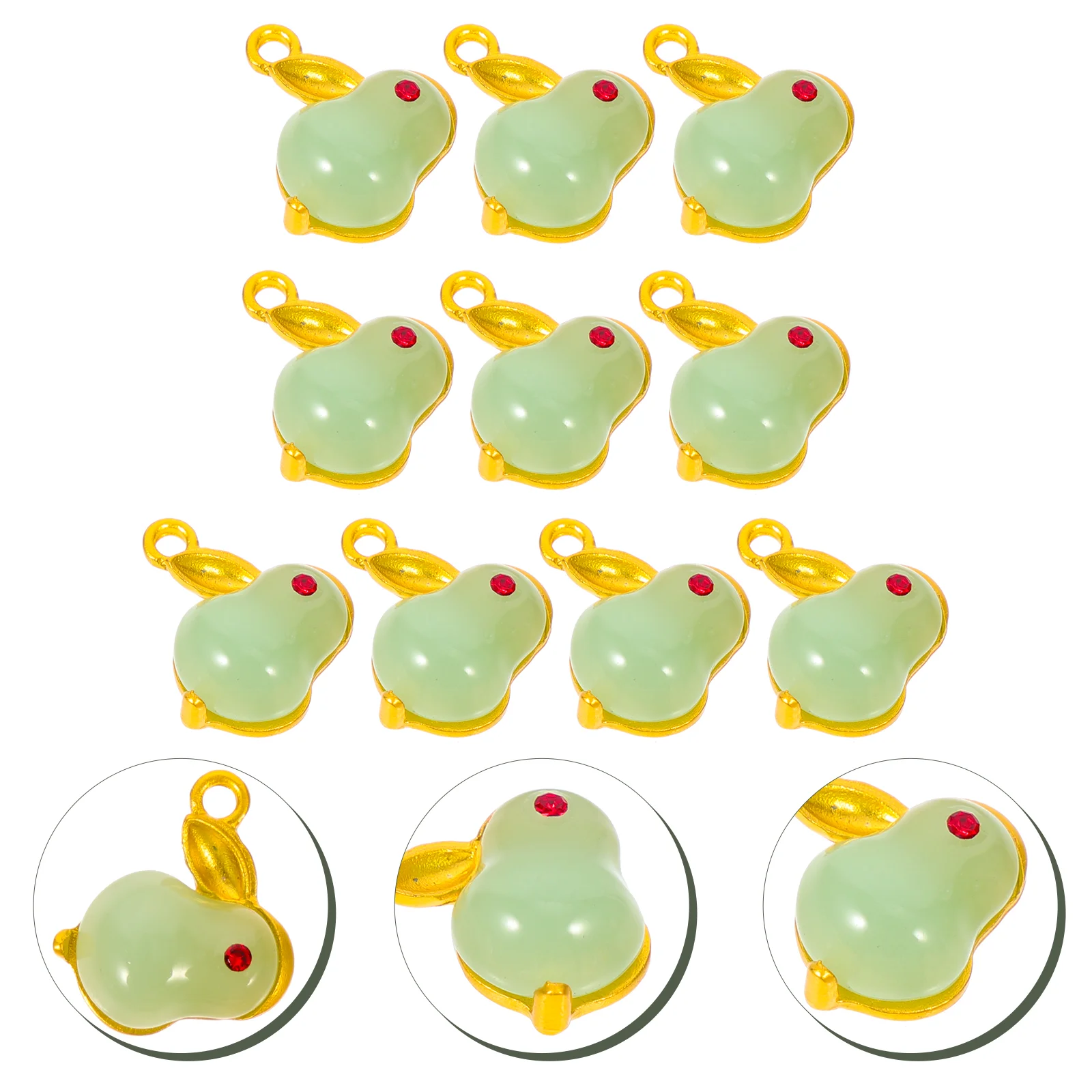 

10 Pcs Key Chain Bracelets Rabbit Pendant Jewelry Accessories DIY Charms Pendants Keychains Accessory Necklace