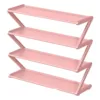 4 Tier Stainless Steel Shoe Rack Organizer, Independent Shoe Cabinet MultiFunctional Entrance Shoe Cabinet Corridor Shoe Cabinet 1