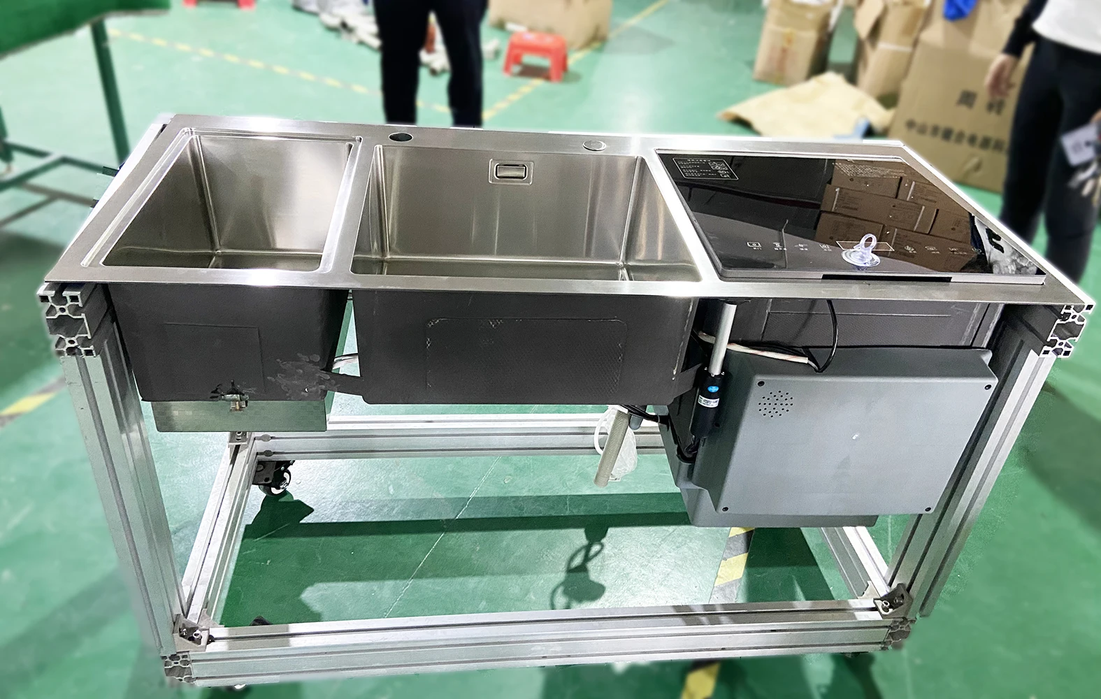 Integrated Automatic Kitchen Dishwasher/ultrasonic Water Spray Sink Dishwasher 5