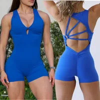 Pad Mental Gym Yoga Sets One Piece Jumpsuit Sport Women Workout Clothes Women Fitness Womens Outfits Active Suits XP277