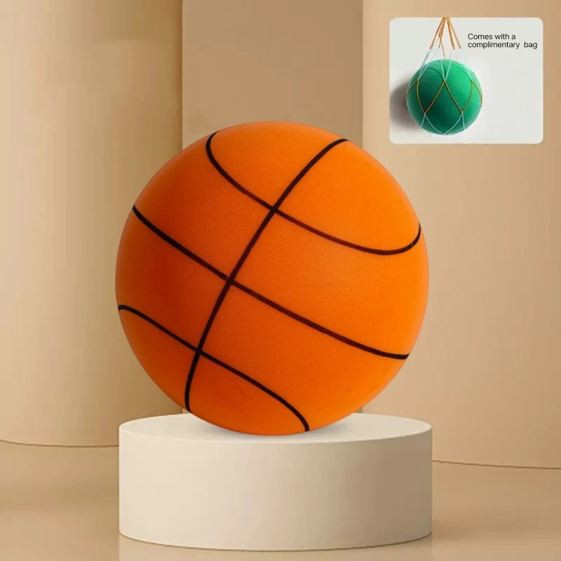 

Indoor Bouncing Mute Ball Indoor Silence Basketball Soft Ball Low Noise Indoor Training Ball Kids Sports Toy Durable