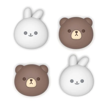 PlayVital Dockable Silicone Grip Case for Nintendo Switch 2 Hard Shell Cover Sets for Joycon 2 with Stand & Cute Thumb Grips 2