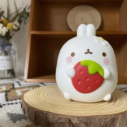 Adorable Rabbit Stress Relief Squishy Toy - Soft & Fun Sensory Squeezie (Strawberry Rabbit)