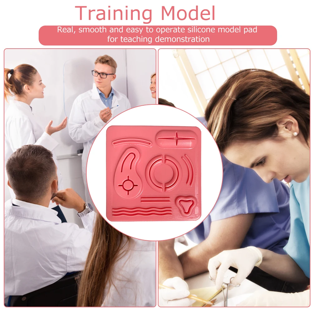 Silicone Skin Suture Model Reusable Wound Suture Mold Simulation Skin
