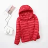 Plus Size Thin Light Down Jacket Women 2023 Autumn Winter Slim Short Hooded Warm White Duck Down Coat Women Outerwear Streetwear 4