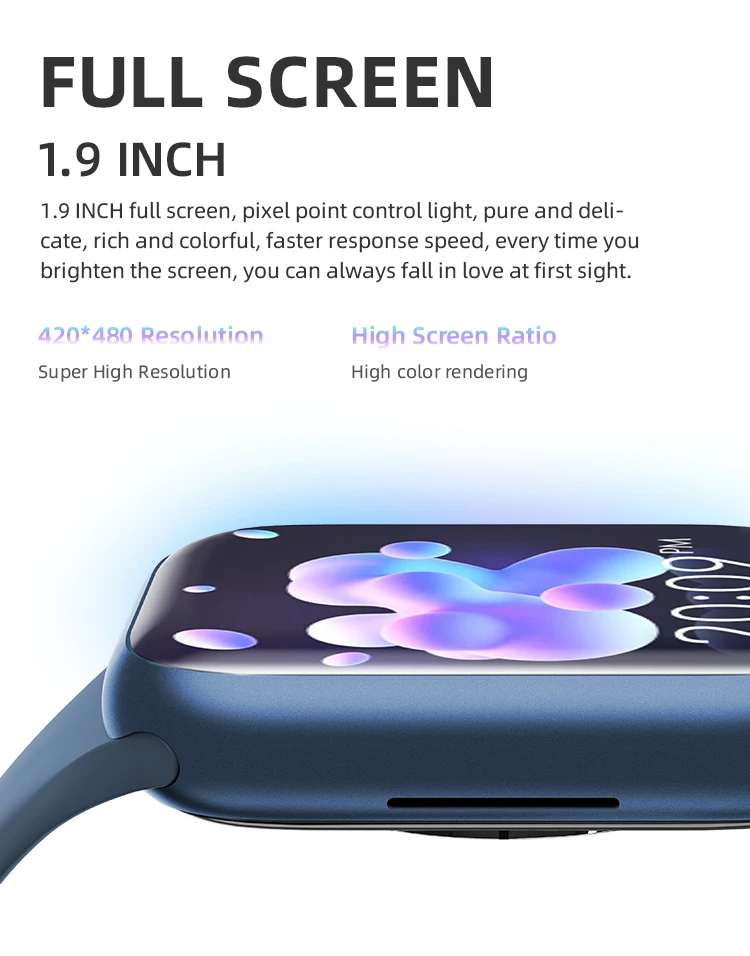 Smart Watch HW67 Pro max NFC Smartwatch Blood Glucose Music Player Sleep Monitor Women Men Watches Series7 pk DT100 IWO13