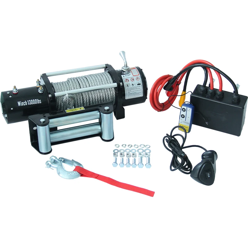 

CE suv car 4x4 Winch wire rope rope waterproof truck winch 13000lbs 12v/24v electric winch