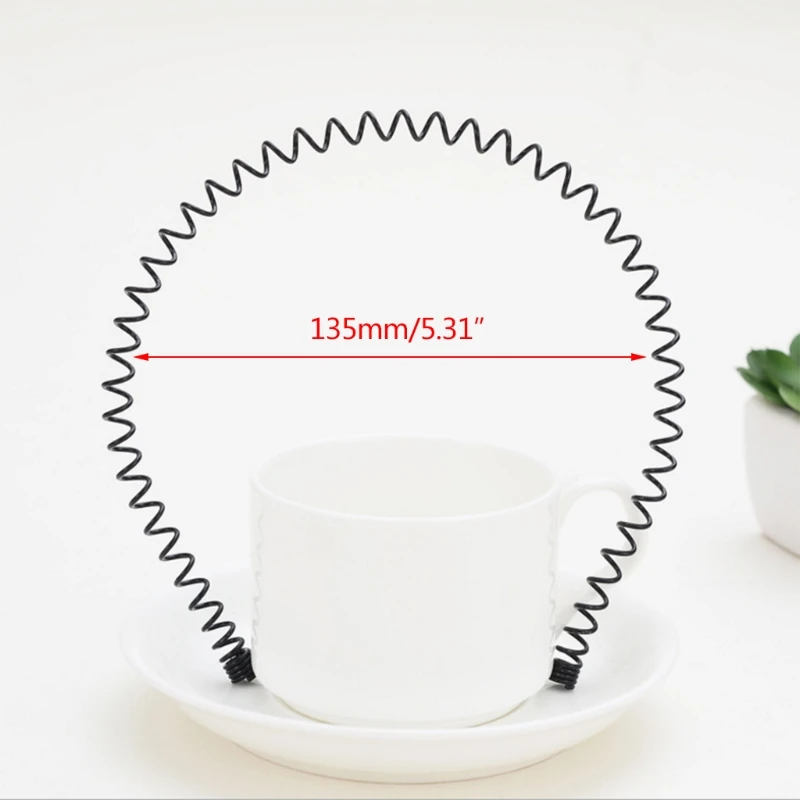 

Nice Hair Band Hoops Invisible Spring Headband Metal Black Headwear Accessories