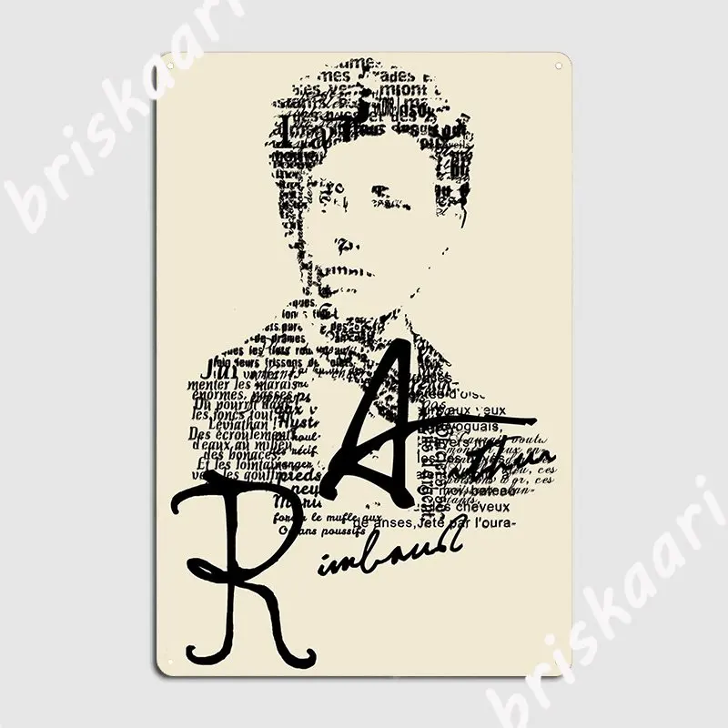 

Rimbaud Metal Sign Cave Pub Wall Plaque Club Home Vintage Tin Sign Poster