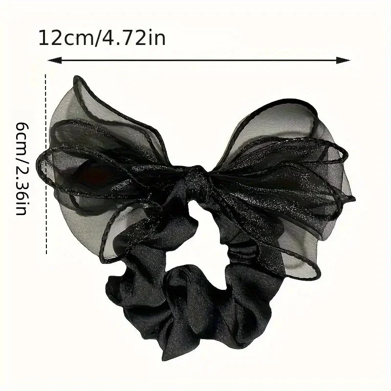3 Stück elegante Retro-Strass-Schleifen-Stirnbänder – elastisches Stoffnetz, einfarbig, ideal für Hochzeiten, Partys und den täglichen Gebrauch – Detail 11