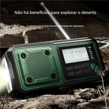 Multifunction Emergency Crank charging power station Radio FM/AM/SW/ Portable Radio with power bank, camping torch,reading lamp 5