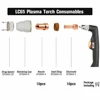 20pcs KP2844-1 Plamsa Cutting Electrode And Nozzle KP2844-4 Tips For Tomahawk 1000 LC65 Plasma Cutting Torch Accessories 6