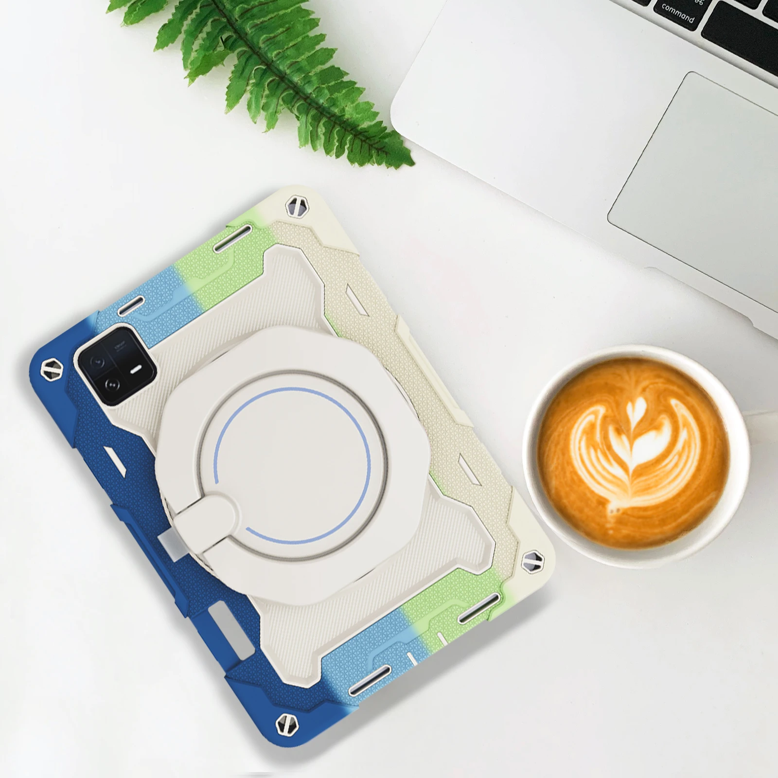 Fodral för Xiaomi Pad 6 11 tums surfplatta Fodral Soft Silica gel Ring Rotate Stand Anti-fall Skyddsskydd för Xiaomi Mi Pad 6 Pro_voghion.com