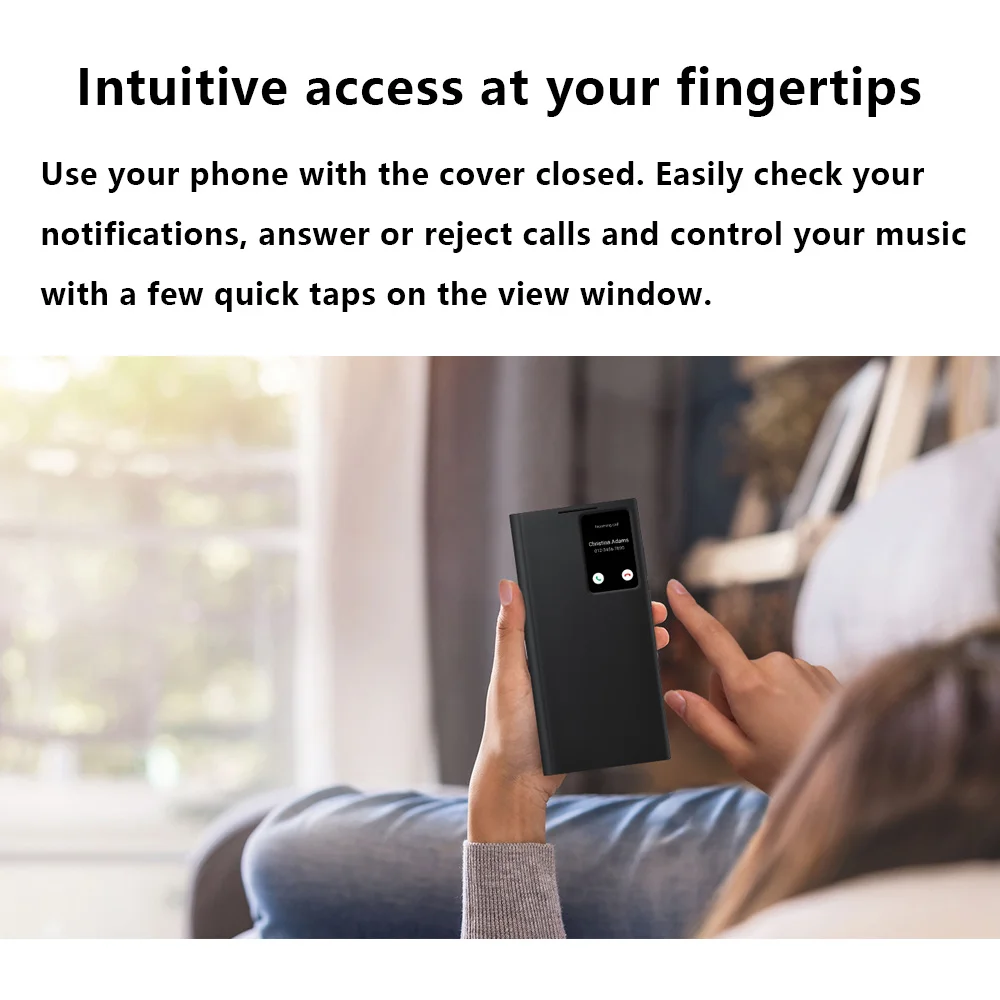 Leather S-View Flip Case for Ultimate Phone Protection