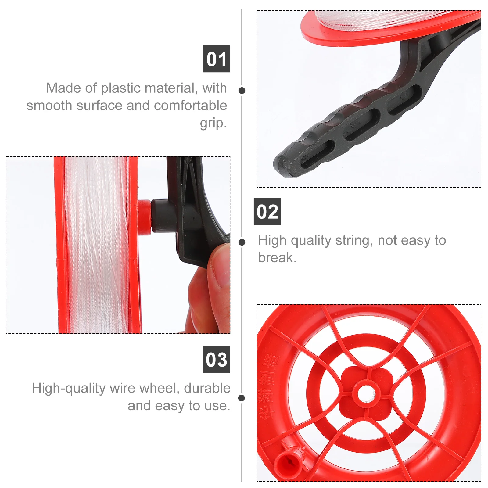 String Spool Winder T Tool Winding Reel Grip Wheel Outdoor Tools Kite Line Wheel Handle Kite Flying Line Winder 2