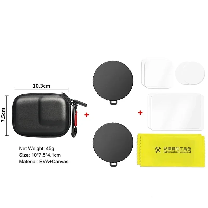 Durable Non-Slip Silicone Camera Lens Dust Cover with Tempered Film Protection