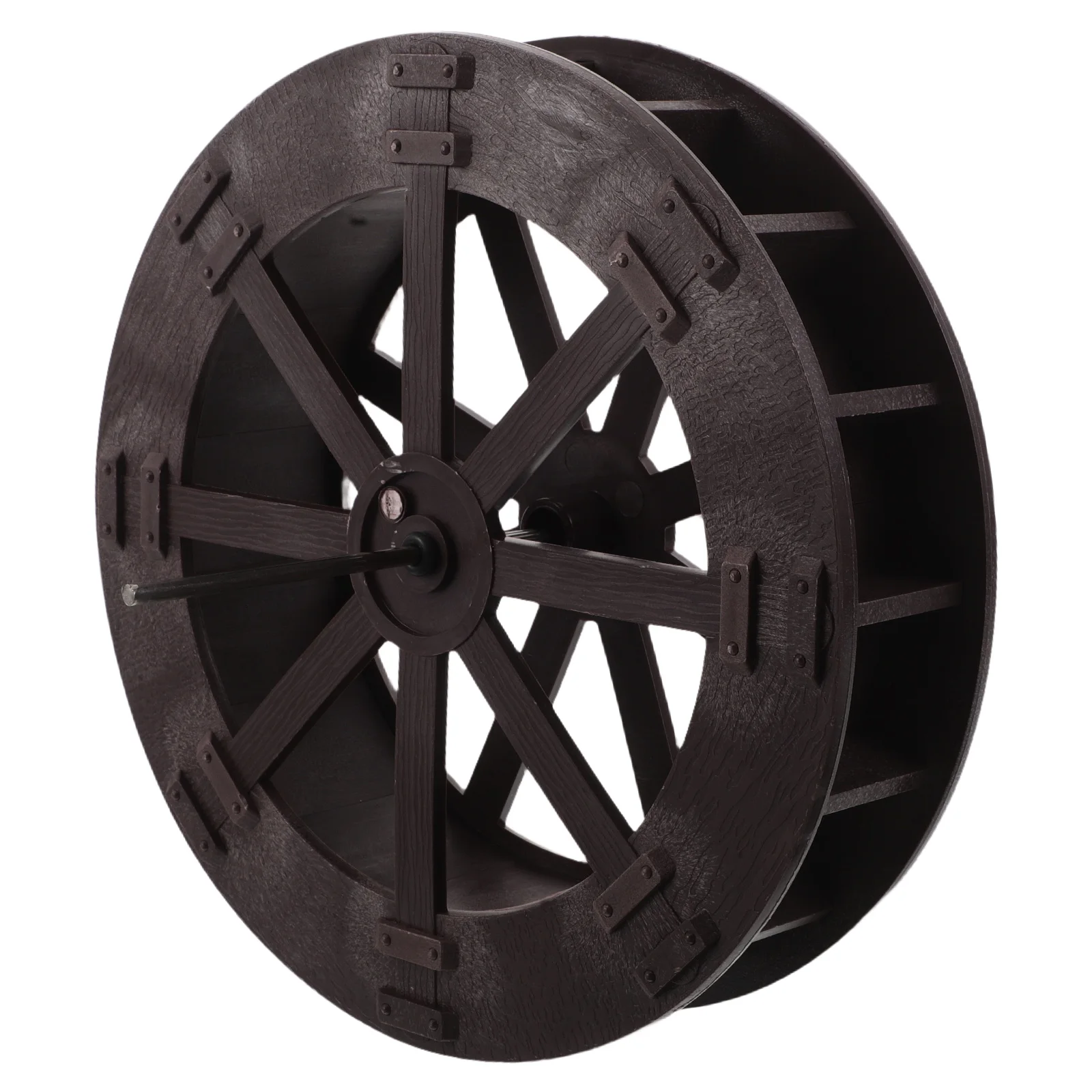 22cm Fountain Water Wheel DIY Wide Water Wheel Rotatable Waterwheel Sculpture Table Fountain Accessory For Fish Tank Bonsai