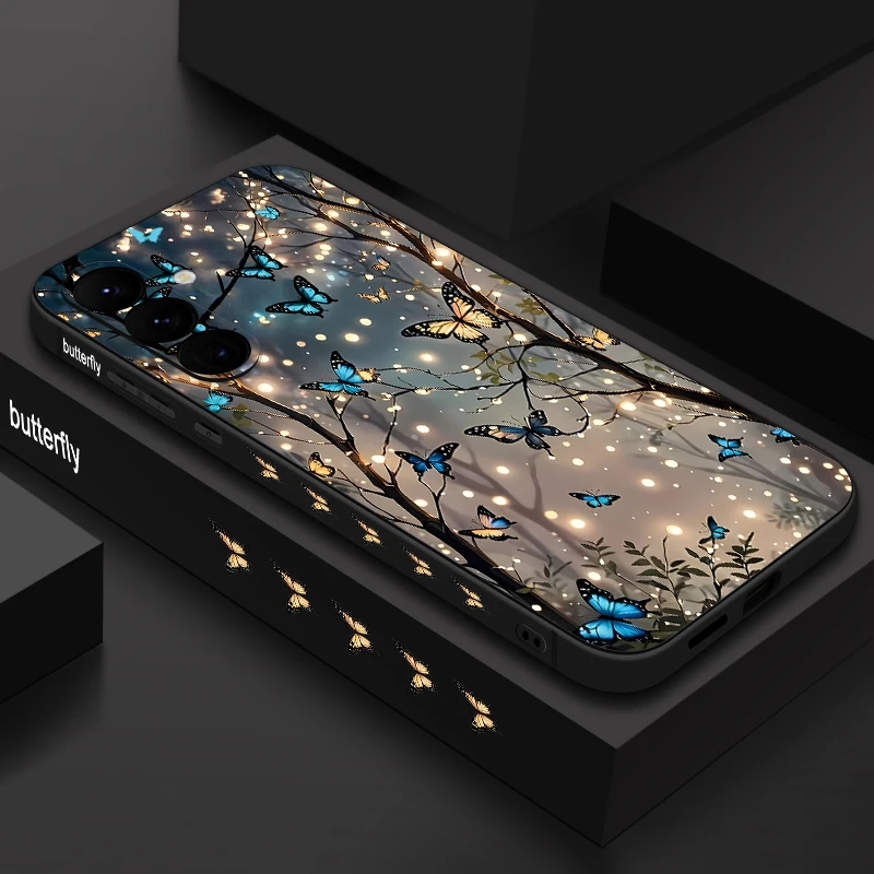 Dream Butterfly Print Soft TPU Phone Case Cover