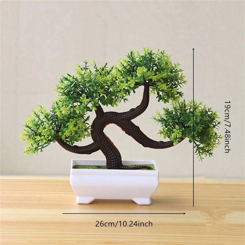 4Pcs Artificial Bonsai Trees – Fake Potted Plants for Home & Office Décor, Birthday & Wedding Gift 6
