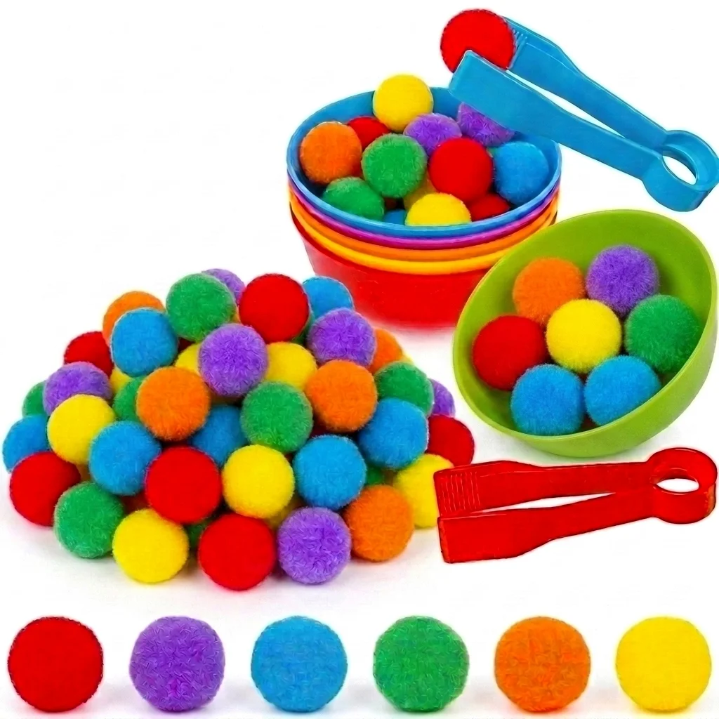 Rainbow Sorting Counting Bowls Set 1