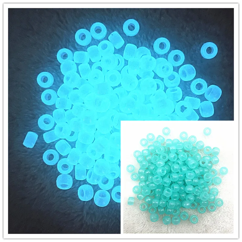 8x6mm Strong Luminous Spacer Beads Glow In The Dark Fishing Loose Beads for Jewellery Marking DIY Bracelet Accessories 50pcs