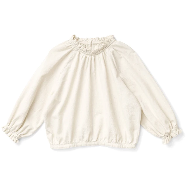 100% Cotton Girls Frilled Crew Neck Blouse: A Versatile Autumn Essential