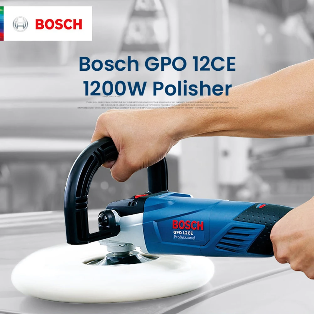 

Bosch GPO 12 CE Polisher Professional Detailing Waxing Polishing for Car Powerful Electric Buffing Machine Power Tool 1200W