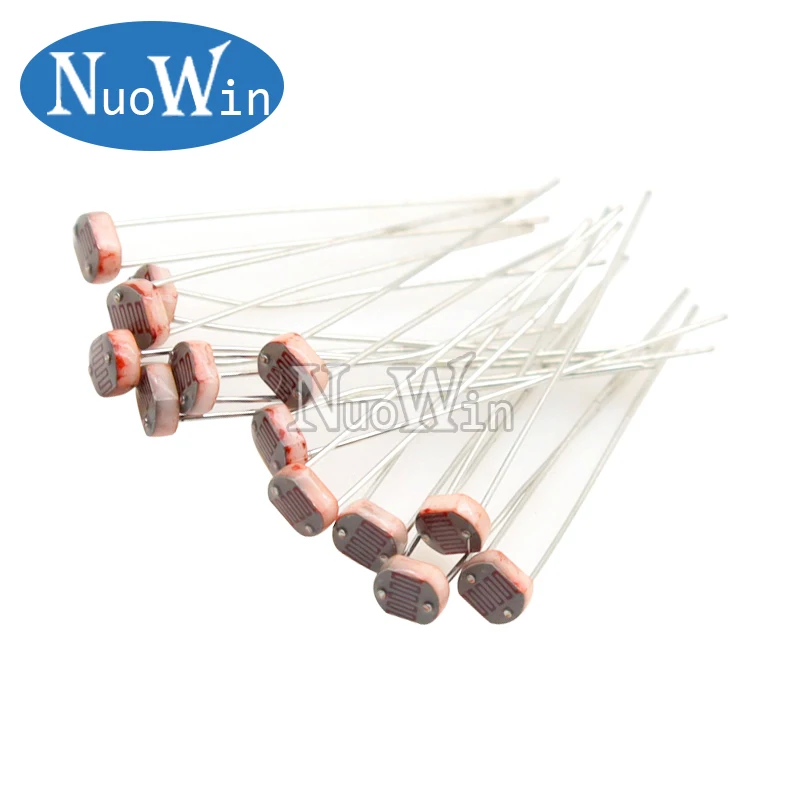 20pcs 5506 5516 5528 5537 5539 5549 Light Dependent Resistor LDR 5MM Photoresistor Photosensitive Photoconductive resistance