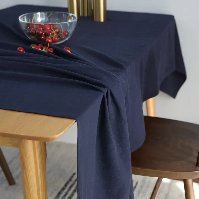 

Table Cloth Retro Fresh Home Decoration tablecloth Fabric Modern Simple Solid Color Washed Cotton Rectangular Reading Desk Cloth