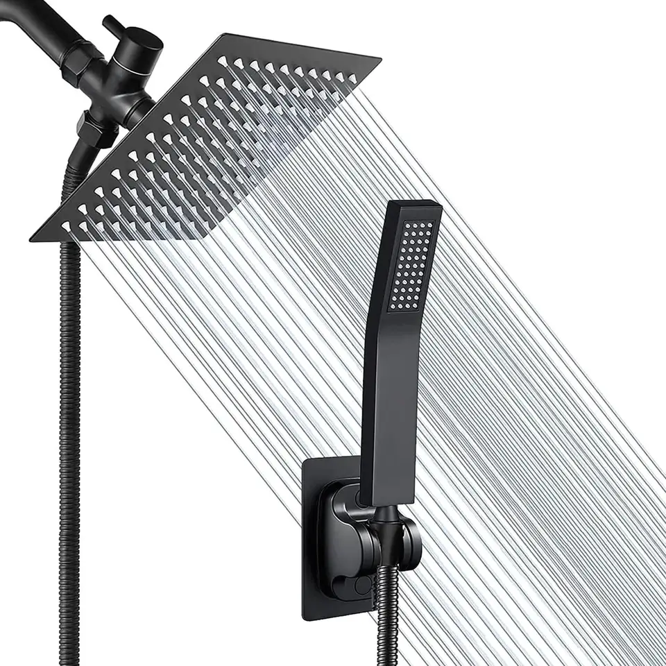 High Pressure 8 Inch Shower Head with Hose