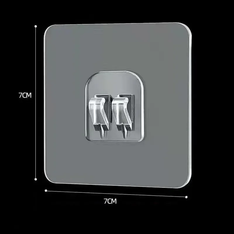 Self Adhesive Hooks Multifunctional Hooks Self Adhesive Wall Hooks Transparent Home Acrylic Strong Self Adhesive Hooks Bathroom Kitchen Iron Claw Buckle Hanger Wall Hang Shelf Multi-Function Hook