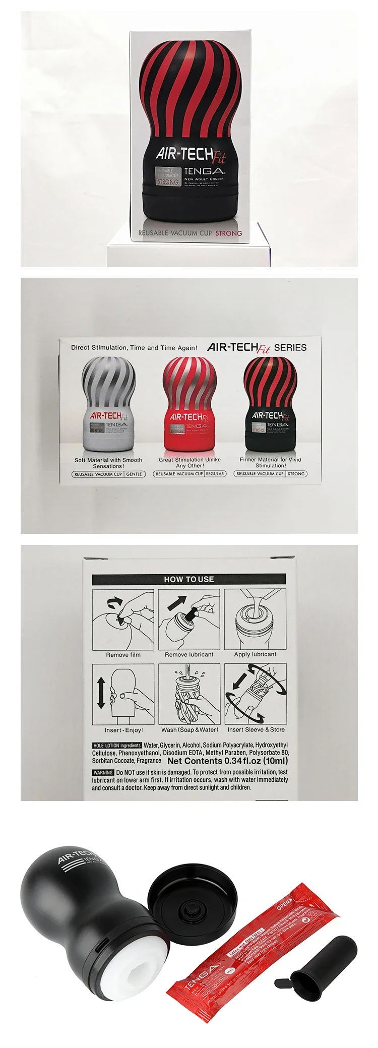 Tenga Male Masturbator Cup Air tech FIT Reusable Vacuum Artificial Vagina Penis Glans Massage Sexy Pocket Real Pussy Sex Toys