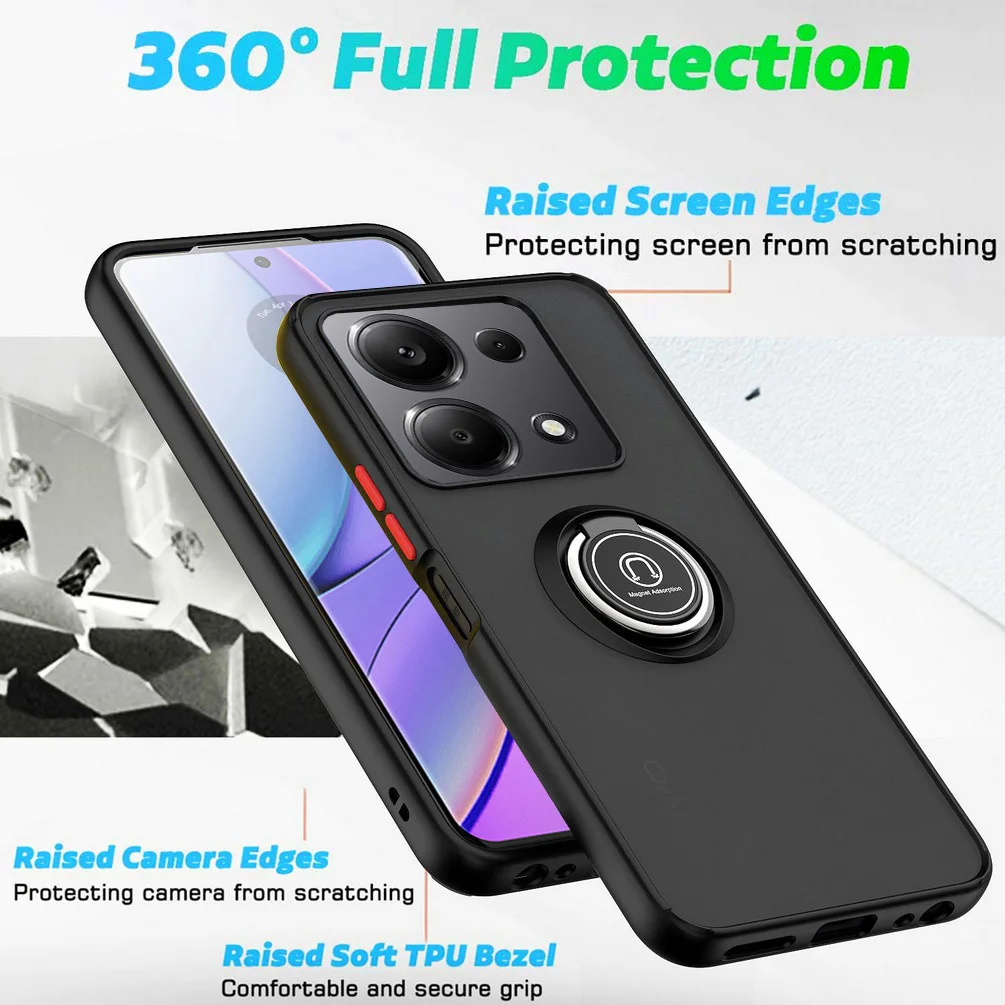 Rotatable Bracket Case with Ring Car Holder Cover