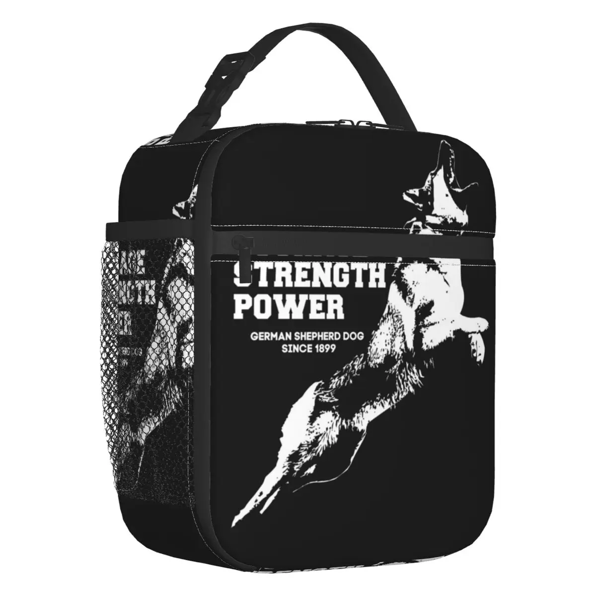 

Немецкая овчаровательная спиральная Изолированная обеденная сумка для открытого воздуха пикника собаки животного портативная термоохлаждающая деталь