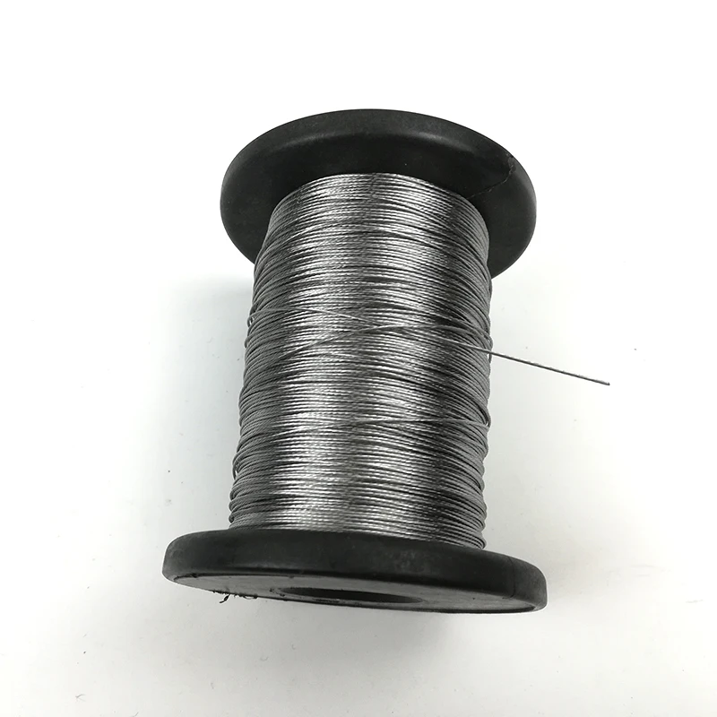 100 Meter 1*7 Fishing line 0.3mm 0.4mm 0.5mm 0.6mm Diameter soft Steel Stranded wire Rope Cable rustproof 304 Stainless Steel