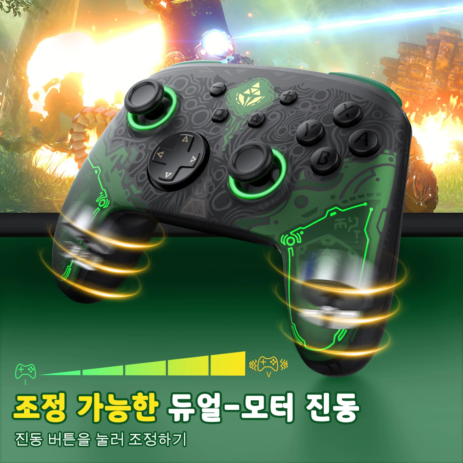 IINE 팔콘 젤다 프로 컨트롤러, 웨이크업 기능,NFC Amiibo 지원,Nintendo Switch/Switch OLED/PC Steam 겸용