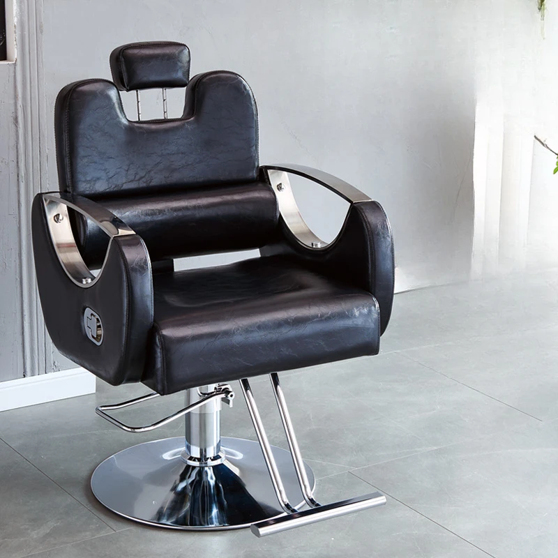 

Beauty Hairdressing Chair Swivel Barbershop Professional Cosmetic Chair Barber Manicure Sillo De Barberia Salon Furniture CY50BC