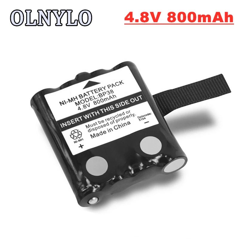 Batteria Ricaricabile Ni-Mh 4.8V 800Mah Per Radio Eno Bp38 Bp39 Bp40 Bt-1013 Per Motorola Tlkr4 T4 T5 T6 T7 T8 Cordless
