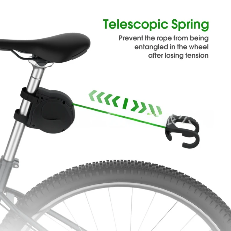 High-Strength, Stretchable Tether for Smooth and Safe Bicycle Towing