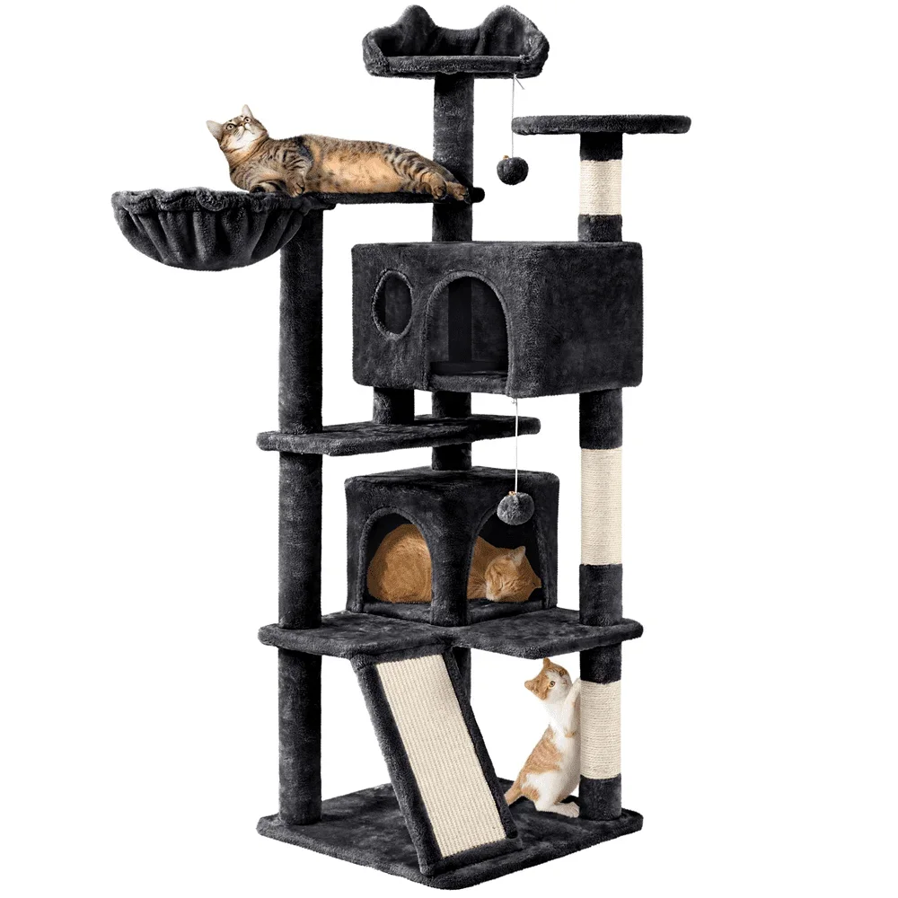 tree-scratching-post-for-cats-free-shipping-black-double-condo-cat-tree-with-scratching-post-tower-scratch-climbing-supplies-pet