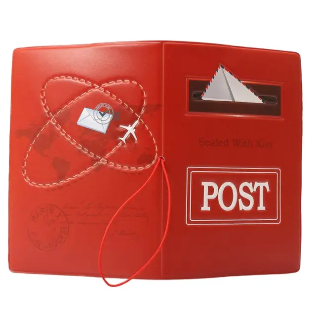 Multicolor 3D Pattern Passport Cover Piano Post Audio Tape Camera Certificate Protective Sheath Multi-function Card Holder 4