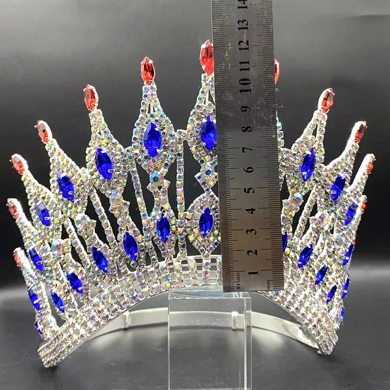 Bridal Tiaras Crown Headband Bride Party Rhinestone Diadem Wedding Hair Jewelry Adjustable Ornaments