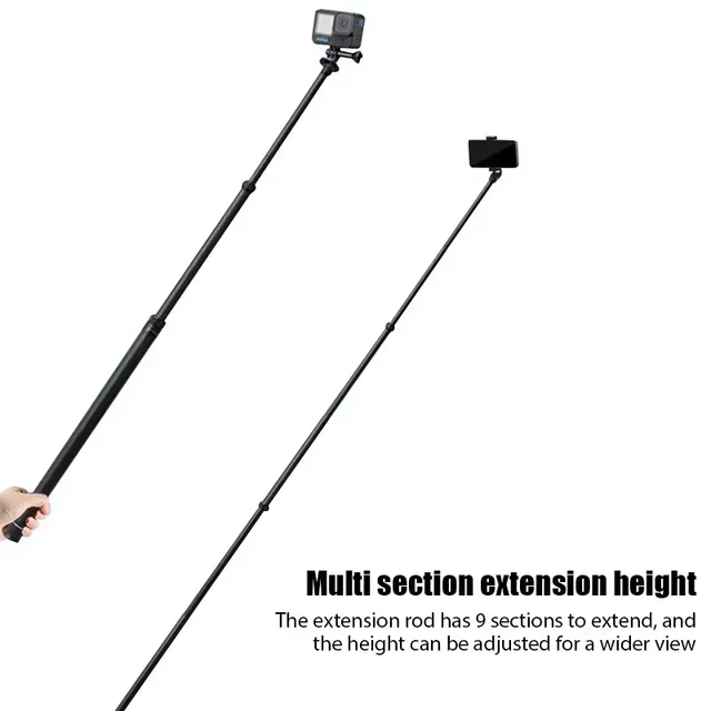 Perche à Selfie Invisible en Fiber de carbone, édition étendue, pour Insta360 X3 GO3 Action 4, accessoires 300CM pour DJI GoPro 2