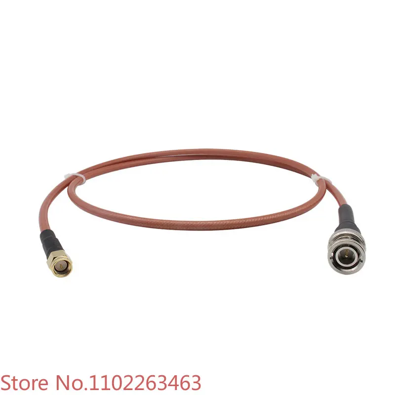 

Long test level RF cable SMA male internal pin special grade to BNC male internal pin extension cable RG142 oscilloscope 6GHZ