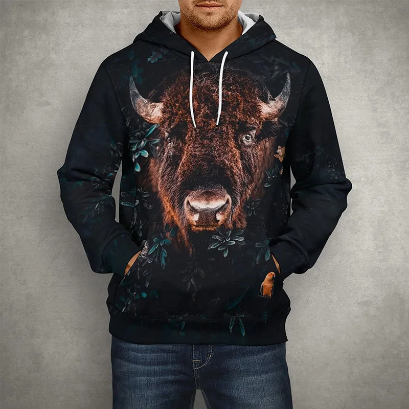 

New 3D Print Flower Animal Tiger Lion Design Fashion Pullover Men Women Spring Harajuku Long Sleeve Cool Boy Girl Casual Tops