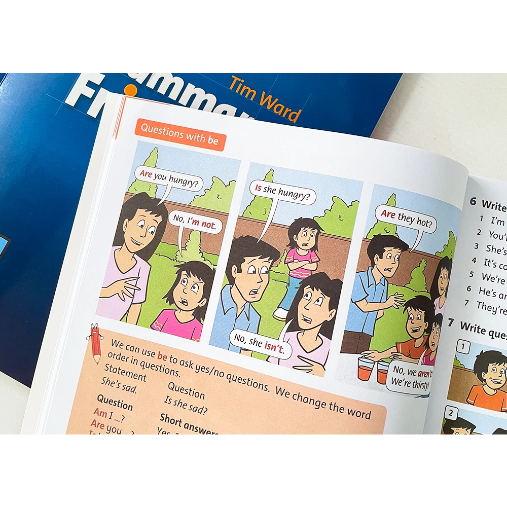 6 Books Grade 1-6 Oxford Grammar Friends In English For Kids Learn English Reading Picture Book Primary School Workbook Textbook 4