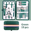 9-19pcs/set Nail Cutter Set Stainless Steel Nail Clippers Set With Folding Bag Manicure Kits Scissors Makeup Beauty Tool 6