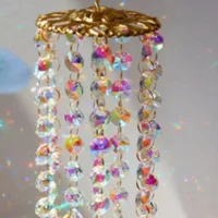 Crystal Color Colorful Pendant Glass Wind Chimes 2